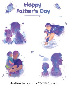 Happy father day graphic design illustration