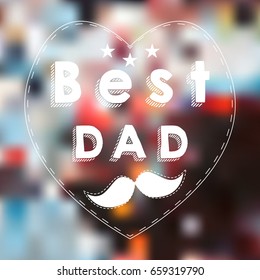 Happy Father Day graphic design, Vector illustration