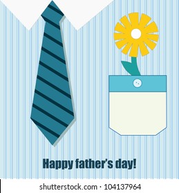 happy father day greeting card