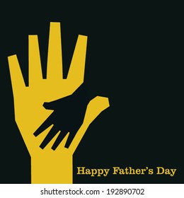 Happy Father day greeting card stock vector