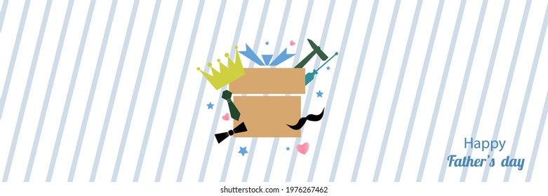 Happy Father Day greeting card.