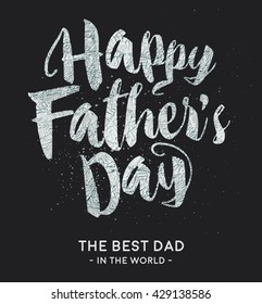 Happy father day. Greeting card vector illustration