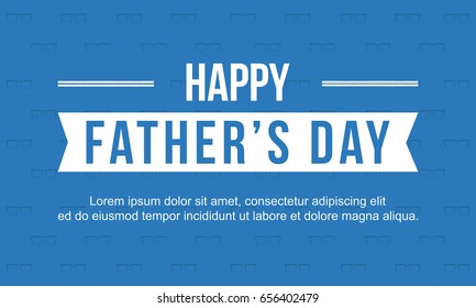 Happy father day greeting card style