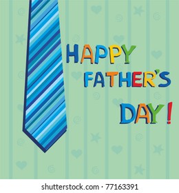 happy father day greeting card
