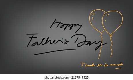 Happy Father Day greeting Vector illustration