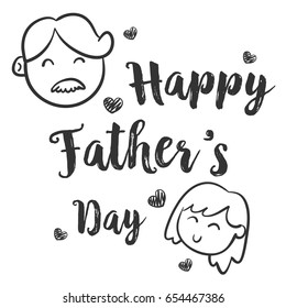 Happy father day hand