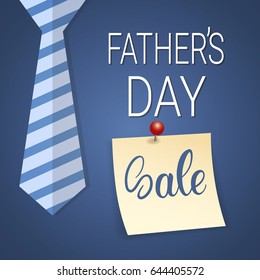 Happy Father Day Holiday Sale Shopping Discount Banner Vector Illustration
