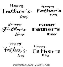 Happy father day isolated on white background