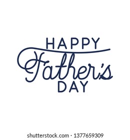 happy father day label isolated icon