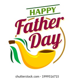 happy father day lettering design