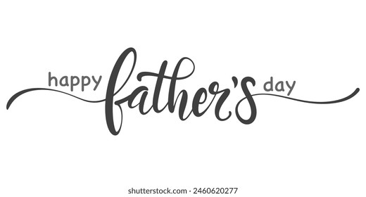 happy father day lettering Vector eps