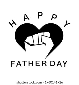 happy father day logo design vector