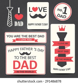 happy father day. love dad background, greeting card, grunge and blackboard design. can be add text.