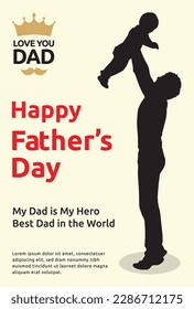 Happy Father Day, Love Yor Dad, My Dad is my hero, Best dad in the world