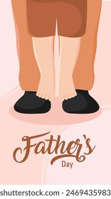 Happy father day poster Vector illustration