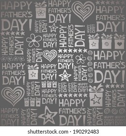 Happy father day. Seamless wallpaper. Vector Illustration. 