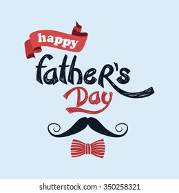 happy father day theme vector art illustration