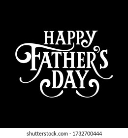 Happy Father Day. Vector text hand written for posters, flyers, invitations, social media, prints. Father's day cards, templates kit, universal elements for posters, flyers, web- sites, scrapbooking