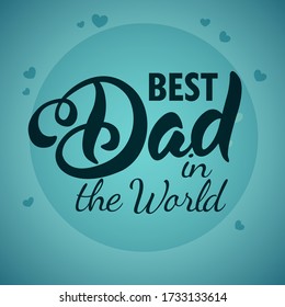 Happy Father Day. Vector text hand written for posters, flyers, invitations, social media, prints. Father's day cards, templates kit, universal elements for posters, flyers, web- sites, scrapbooking