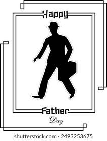 Happy father day vectors art typography