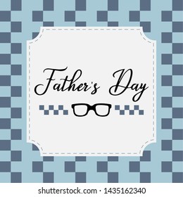 Happy father day vintage gift card graphic design - Vector