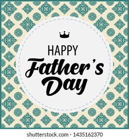 Happy father day vintage gift card graphic design - Vector