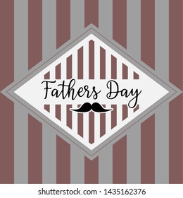 Happy father day vintage gift card graphic design - Vector