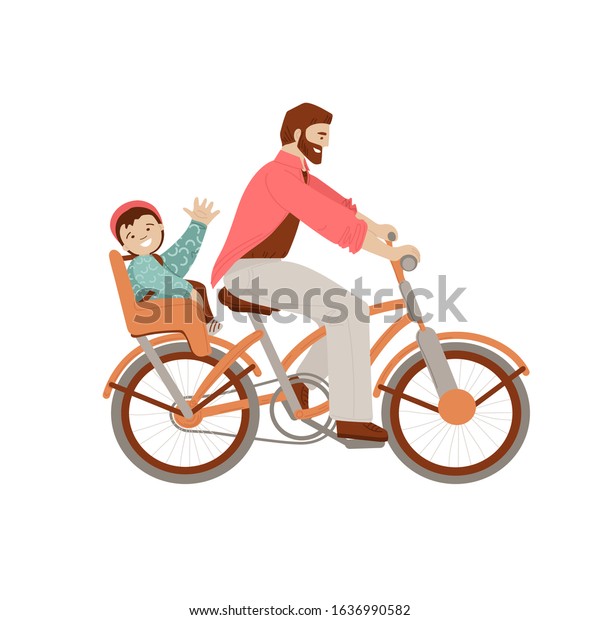 riding bike with baby carrier