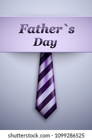 Happy Father s Day Calligraphy greeting card with necktie.