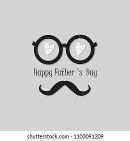 Happy Father 's Day celebrations vector illustration design decorated grey background.