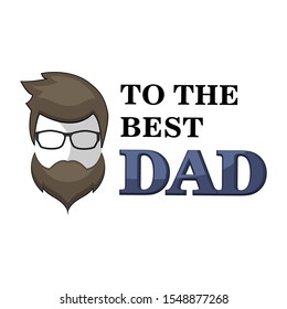 Happy Father s Day design card. Create a poster, banner or flyer with stylish text. Father s Day celebration. Stock vector.