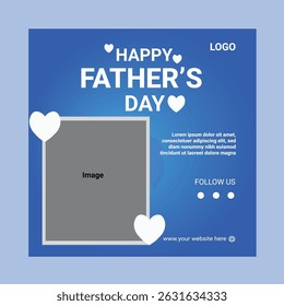 Happy Father 's Day Social Media Post Design