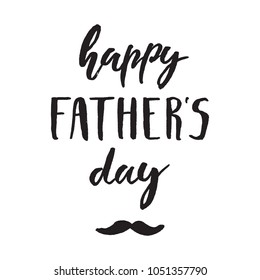 Happy father s day vector lettering background. Vector illustration,