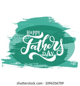 Happy father s day vector lettering background.