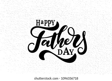 Happy father s day vector lettering background.