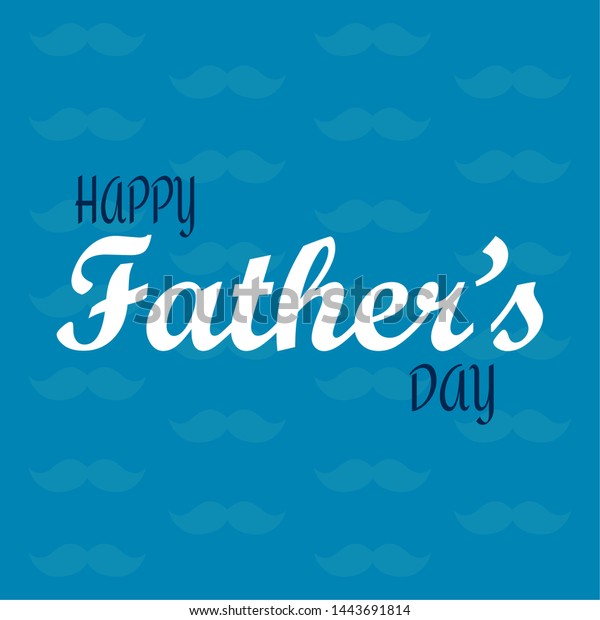 Happy Fatherday Background Some Special Objects Stock Vector (Royalty ...