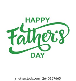 happy father's day 15 June vector logo