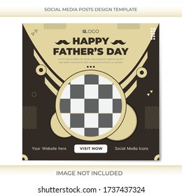 Happy Father's Day 2020
Wishing social media posts design template. 