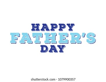 Happy Father's Day Appreciation Vector Text Banner Background for Posters, Flyers, Marketing, Greeting Cards