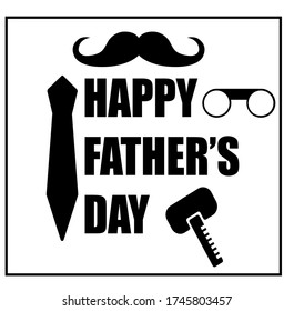 Happy Father's Day Appreciation Vector Text Banner Background for Posters, Flyers, Marketing, Greeting Cards.