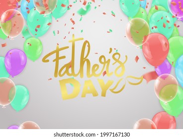 Happy Father's Day Appreciation Vector Text, Father's Day Background,Marketing, Greeting Cards