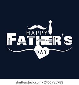 Happy Father's Day, Happy Father's Day Appreciation Vector Text, Father's Day Background, Father's Day Banner, Dad Appreciation, Banner Background for Posters, Flyers, Marketing