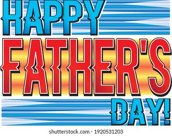 Happy Father's Day Artistic Graphic