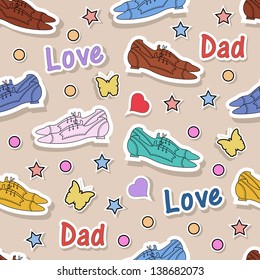 Happy Fathers Day Background.