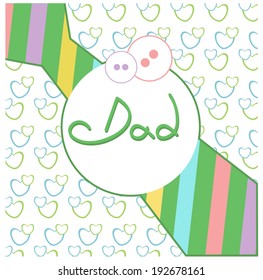 Happy fathers day background.