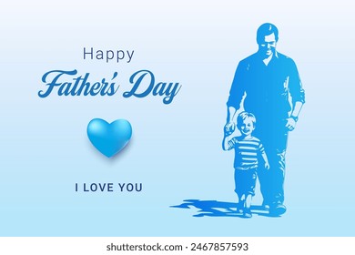 Happy fathers day. Father's day background
