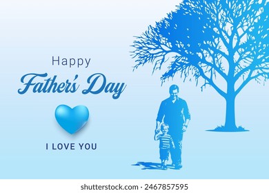 Happy fathers day. Father's day background