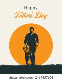 Happy fathers day. Father's day background
