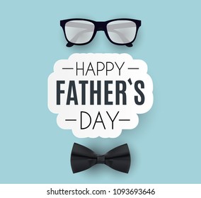 Happy Fathers Day Background. Best Dad Vector Illustration EPS10