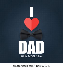 Happy Fathers Day Background. Best Dad Vector Illustration EPS10